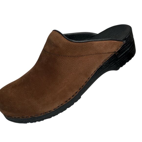 Sanita Karl Danish Clogs Antique Brown 450250 Leather Comfort Shoes NIB EU 48